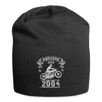 Awesome since 2004, Biker 19. Geburtstag - Jersey-Beanie - Schwarz - Vorne