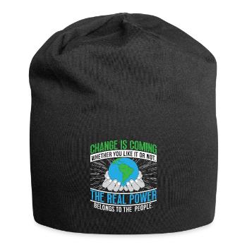 Climate Change Change Is Coming Environmentalist - Jersey-Beanie - Schwarz - Vorne