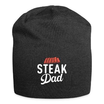 Steak-Liebhaber-Steak-Geschenk - Jersey-Beanie - Anthrazit - Vorne