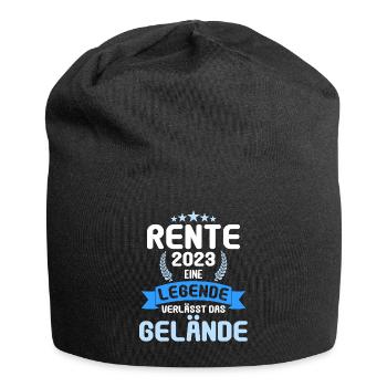 Rentner 2023 Rentnerin 2023 Rente 2023 - Jersey-Beanie - Schwarz - Vorne
