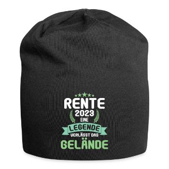 Rentner 2023 Rentnerin 2023 Rente 2023 - Jersey-Beanie - Schwarz - Vorne