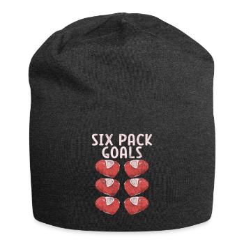 Steak Lover Steak Geschenk - Jersey-Beanie - Anthrazit - Vorne