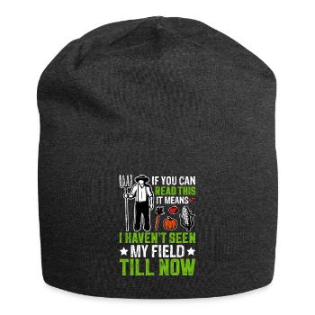 Farmer Tractor Farming Quota for Farmers - Jersey Beanie - charcoal grey - Front
