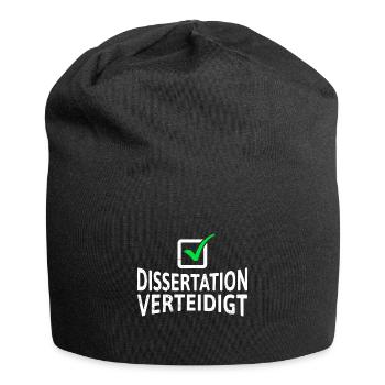 La thèse défend le titre de doctorat - Bonnet en jersey - noir - Devant