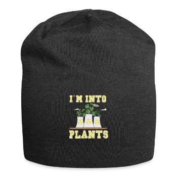 Atomkraftwerk Nuklear Energie Erneuerbare Energie - Jersey-Beanie - Anthrazit - Vorne
