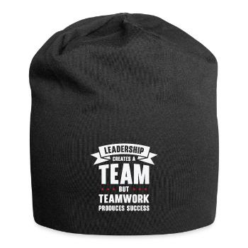 Boss Leadership Teamwork Success Office Work - Jersey Beanie - black - Front