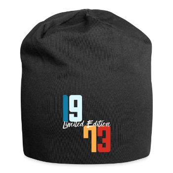 50 ans né en 1973 rétro 50e anniversaire - Bonnet en jersey - noir - Devant