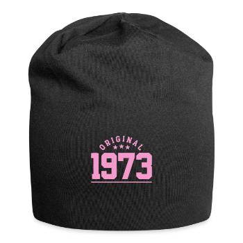 50 ans né en 1973 rétro 50e anniversaire - Bonnet en jersey - noir - Devant