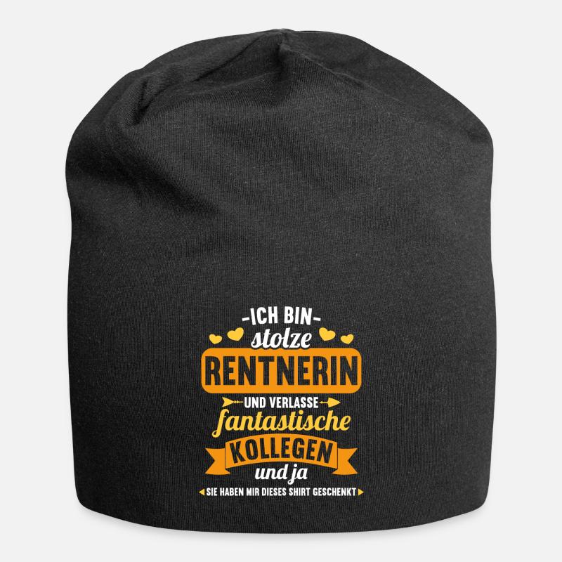 Rente 2023 Ruhestand Abschied Rentnerin 2023 - Jersey-Beanie - Schwarz