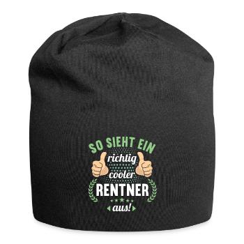 Rente 2023 Ruhestand Abschied Rentner 2023 - Jersey-Beanie - Schwarz - Vorne