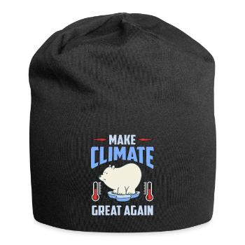 Global Warming Make Climate Great Again Awareness - Jersey-Beanie - Schwarz - Vorne