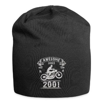 Awesome since 2001, Biker 22. Geburtstag - Jersey-Beanie - Schwarz - Vorne