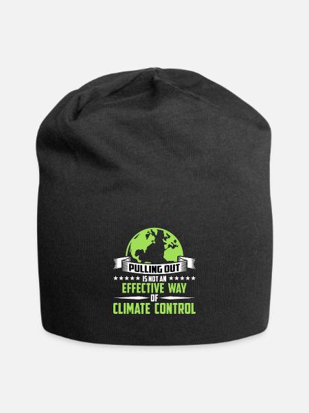 Global Warming Pulling Out Is Not Environmentalist - Jersey-Beanie - Schwarz