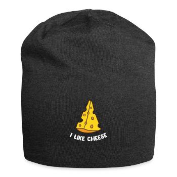 Drôle d’amateur de fromage Humour Fromage - Bonnet en jersey - charbon - Devant