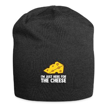 Drôle d’amateur de fromage Humour Fromage - Bonnet en jersey - charbon - Devant