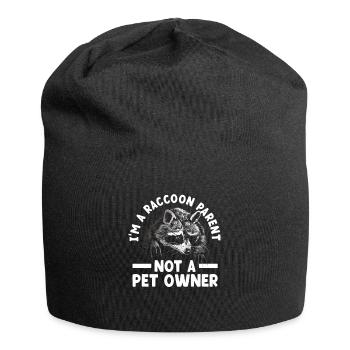 Ich bin ein Waschbär-Elternteil und kein - Jersey-Beanie - Schwarz - Vorne