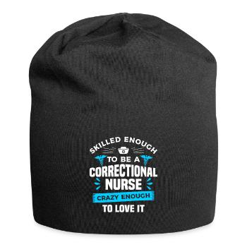 Skilled Enough To Be A Correctional Nurse RN - Jersey Beanie - black - Front