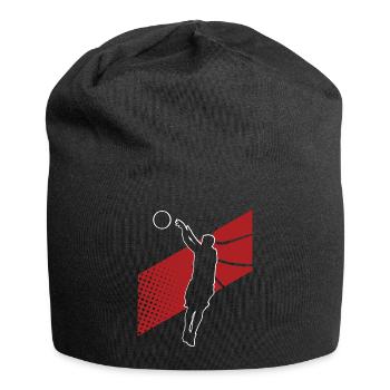 Basketball Basketballer - Jersey-Beanie - Schwarz - Vorne