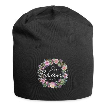 T-Shirt Braut Kostüm JGA Frauen Poltern - Jersey-Beanie - Schwarz - Vorne
