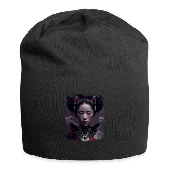 Japan Japanese Art Geishas Vintage Geisha - Jersey Beanie - black - Front
