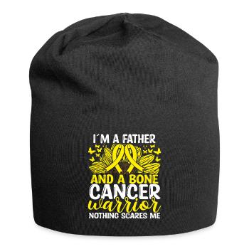 Cancer des os Mois du ruban Mouvement Papa Père - Bonnet en jersey - noir - Devant