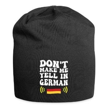 Ne me forcez pas à crier la voix allemande - Bonnet en jersey - noir - Devant