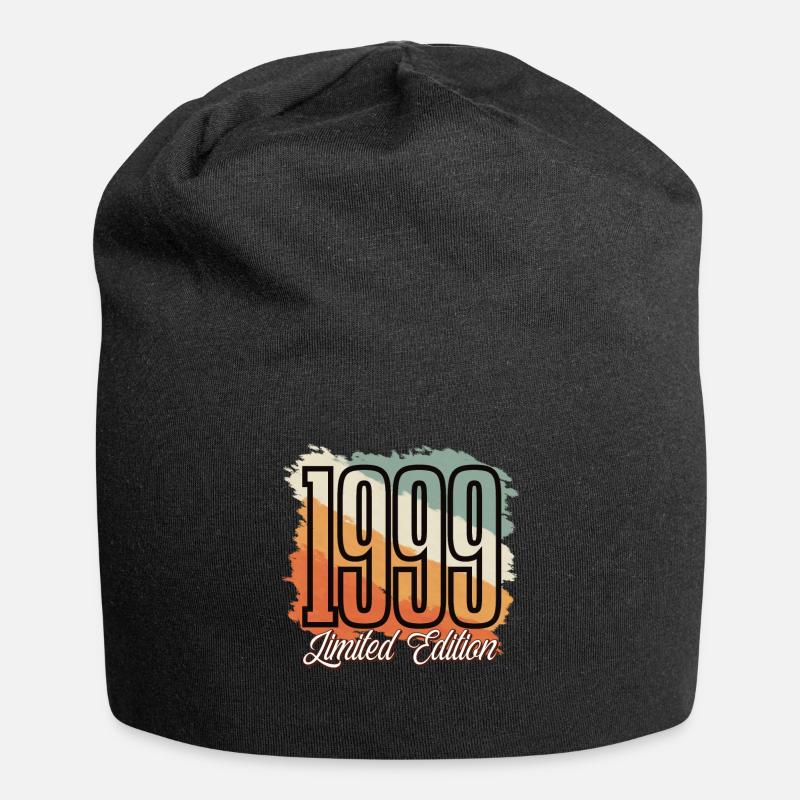 1999 Année de naissance Anniversaire Année de construction Vintage Rétro - Bonnet en jersey - noir