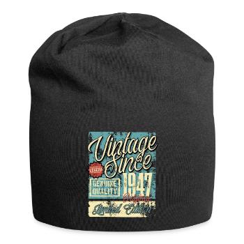 1947 Birthday vintage Retro Legend - Jersey Beanie - black - Front
