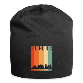 Karlsruhe - Jersey-Beanie - Schwarz - Vorne