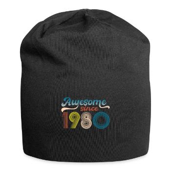 Vintage 1980 Retro Bitrthday Limited Edition - Jersey Beanie - black - Front