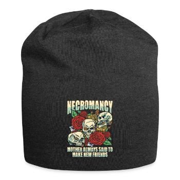 Untoter Nekromant Design für einen Satanisten - Jersey-Beanie - Anthrazit - Vorne