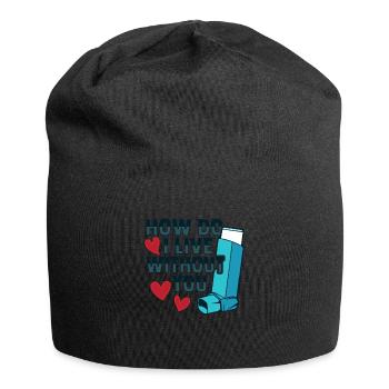 Albuterol Asthma Astmatiker - Jersey-Beanie - Schwarz - Vorne