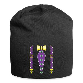 Funny Mardi Festival Parade Beads Mardi Gras - Jersey-Beanie - Schwarz - Vorne