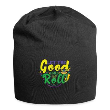 Mask Roll Mardi Festival Parade Beads Mardi Gras - Jersey-Beanie - Schwarz - Vorne
