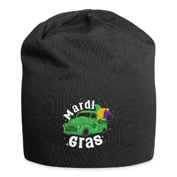 Truck Festival Parade Beads Mardi Gras - Jersey-Beanie - Schwarz - Vorne