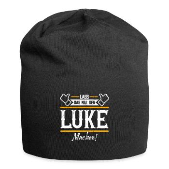 Luke Geschenkidee Geschenk Geburtstag - Jersey-Beanie - Schwarz - Vorne