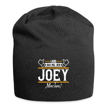 Joey Geschenkidee Geschenk Geburtstag - Jersey-Beanie - Schwarz - Vorne