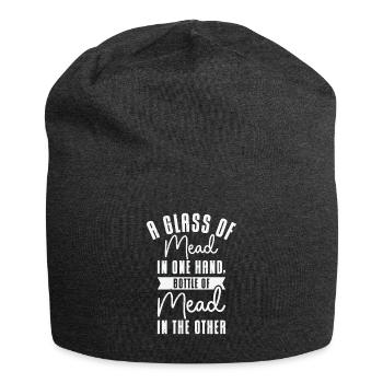 Honig Wein Met Biene Hausbrauer Viking Renaissance - Jersey-Beanie - Anthrazit - Vorne