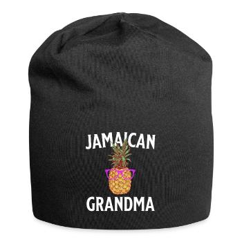 Jamaica Oma Jamaica Grossmutter - Jersey-Beanie - Schwarz - Vorne