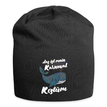 Fastnacht - Karneval - Karnewal - Wortspiel - Jersey-Beanie - Schwarz - Vorne