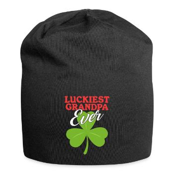 Cadeau irlandais de la Saint-Patrick le plus chanceux - Bonnet en jersey - noir - Devant