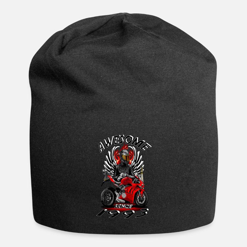 Awesome since 1993, biker's birthday - Jersey Beanie - black