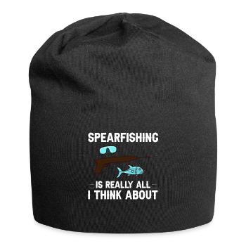 Spearfishing Spear Fishermen Fish Spear Fishermen - Jersey Beanie - black - Front