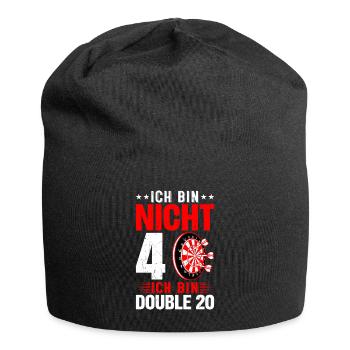 Ich Bin Nicht 40 Ich Bin Double 20 - Jersey-Beanie - Schwarz - Vorne