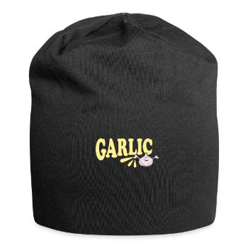 Funny Garlic Bread Couple Design - Jersey Beanie - black - Front