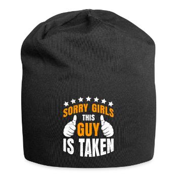 Désolé les filles, ce gars est pris Partenariat - Bonnet en jersey - noir - Devant