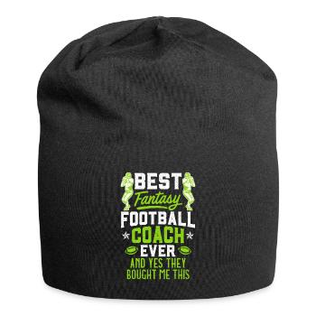 Bester Fantasy Football Coach - Jersey-Beanie - Schwarz - Vorne