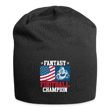 Fantasy Football König Fantasy Football Champ - Jersey-Beanie - Schwarz - Vorne