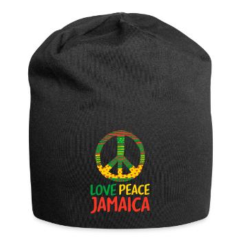 Jamaïque Amour Jamaïque - Bonnet en jersey - noir - Devant