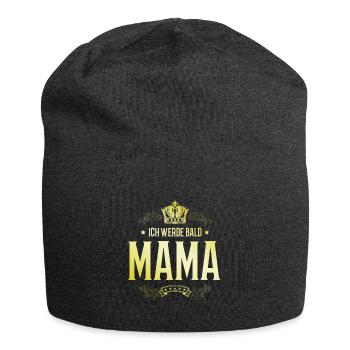 Ich werde Bald Mama - Jersey-Beanie - Anthrazit - Vorne